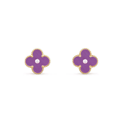 [Rosla]CLOVER  15MM DIAMOND EARRINGS COLLECTION