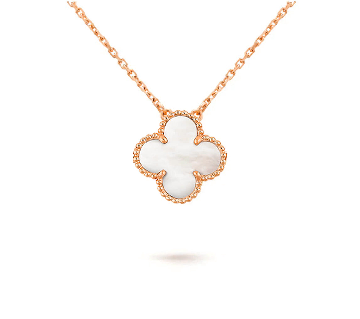 [Rosla]CLOVER 15MM SINGLE FLOWER NECKLACE COLLECTION