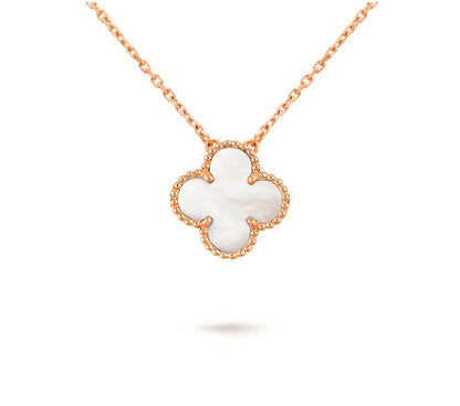 [Rosla]CLOVER 15MM SINGLE FLOWER NECKLACE COLLECTION