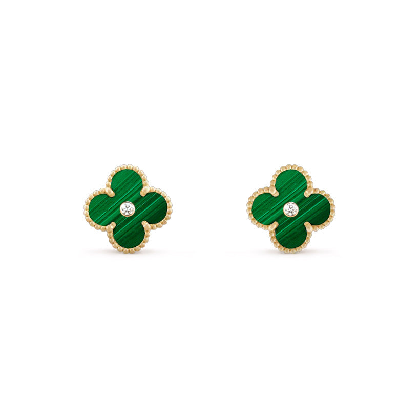 [Rosla]CLOVER  15MM DIAMOND EARRINGS COLLECTION