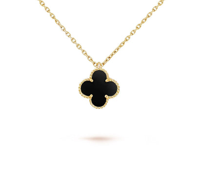 [Rosla]CLOVER MINI 9.5MM CARNELIANS NECKLACE COLLECTION