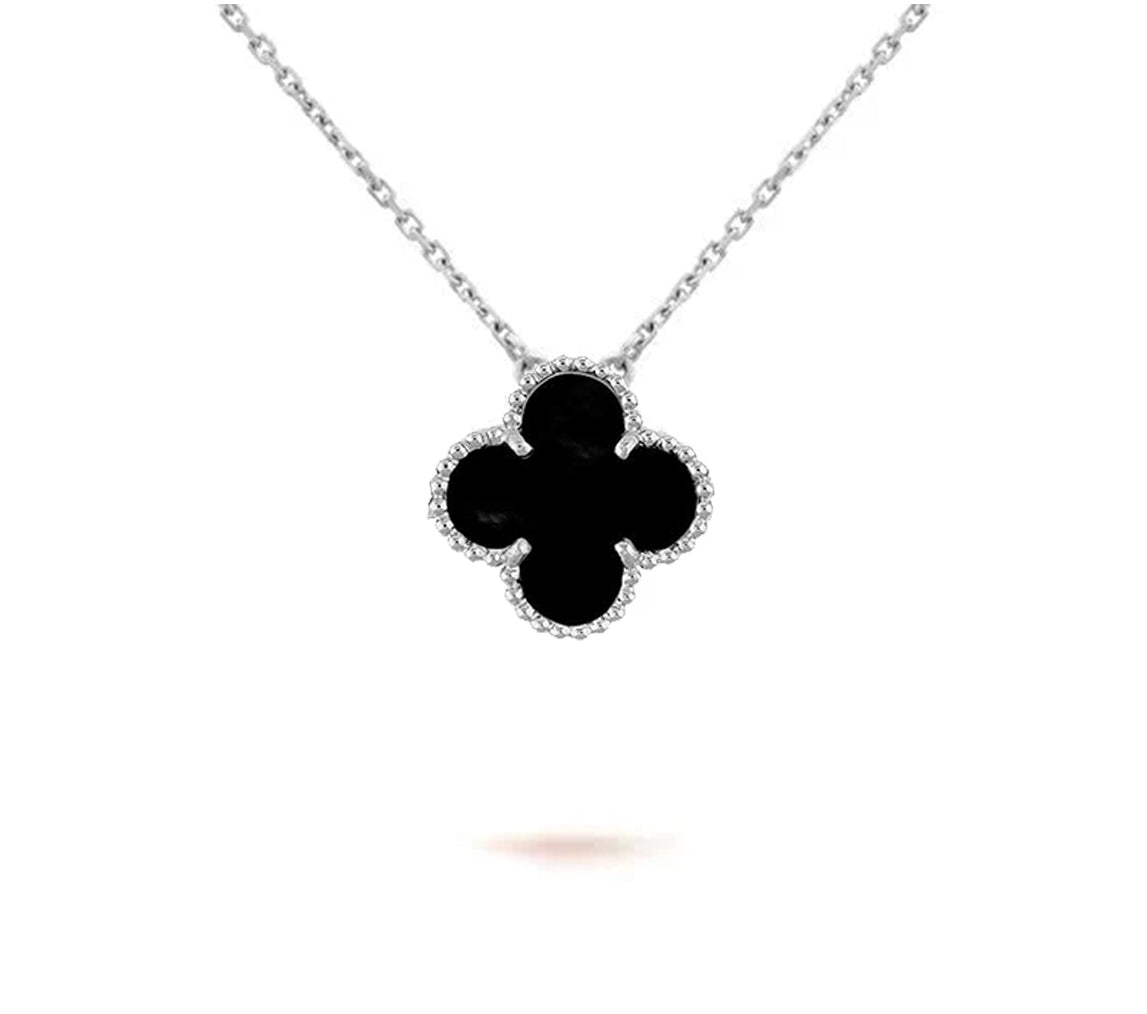 [Rosla]CLOVER 15MM NECKLACE SILVER COLLECTION