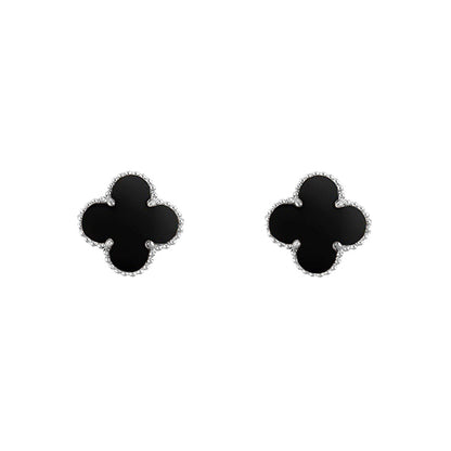 [Rosla]CLOVER SILVER 15MM EARRINGS COLLECTION