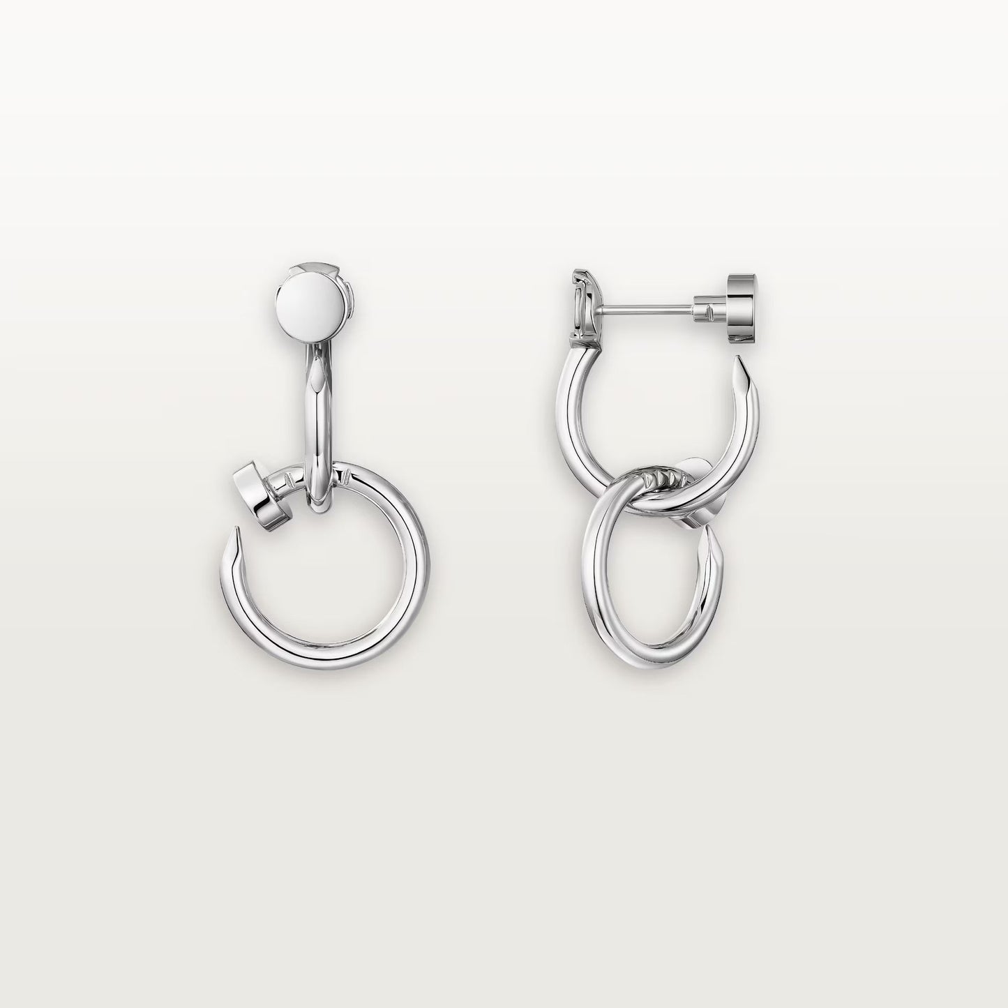 [Rosla]JUSTE NO DIAMOND DOUBLE EARRINGS