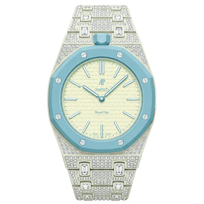 [Rosla]Royal Oak Pop Exclusive Bioceramic Case & Bioceramic Strap Full Diamond