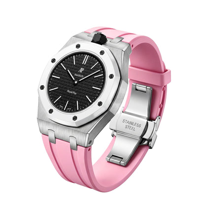 [Rosla]Royal Oak Pop Exclusive Steel Case & Silicone Strap With Cradle