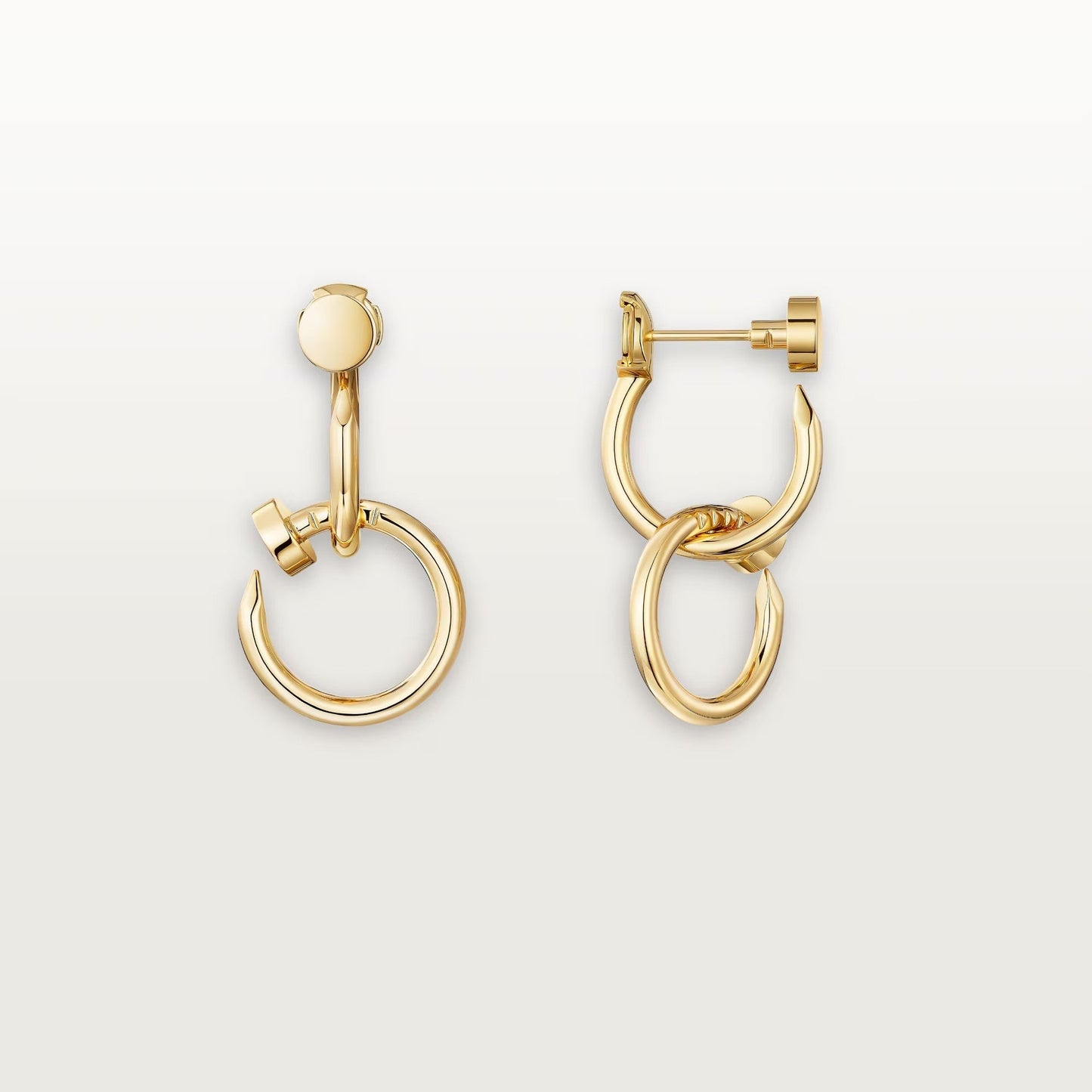 [Rosla]JUSTE NO DIAMOND DOUBLE EARRINGS