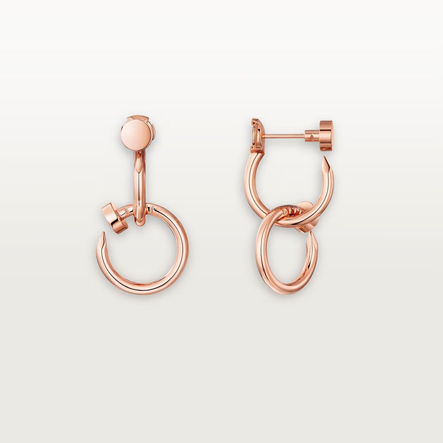 [Rosla]JUSTE NO DIAMOND DOUBLE EARRINGS