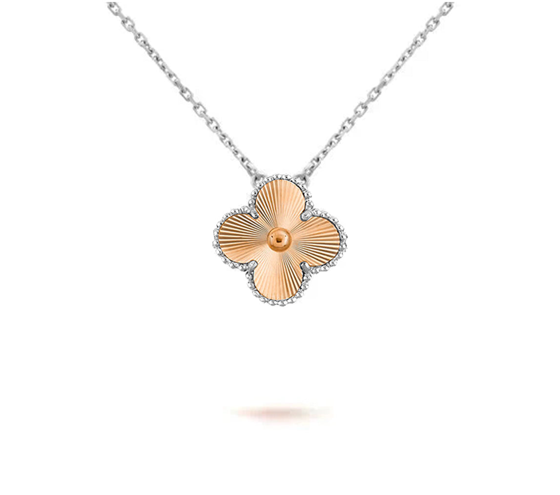 [Rosla]CLOVER 15MM NECKLACE SILVER COLLECTION