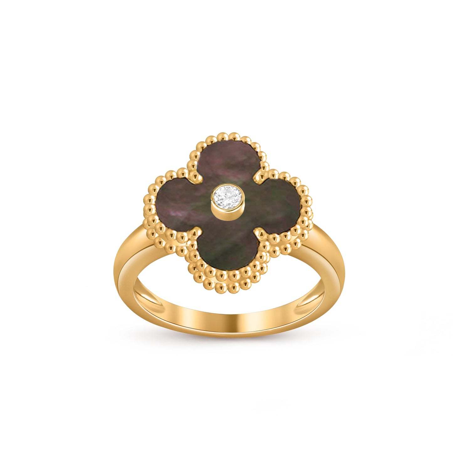 [Rosla]CLOVER DIAMOND RING GOLD COLLECTION