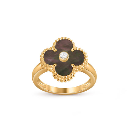 [Rosla]CLOVER DIAMOND RING GOLD COLLECTION