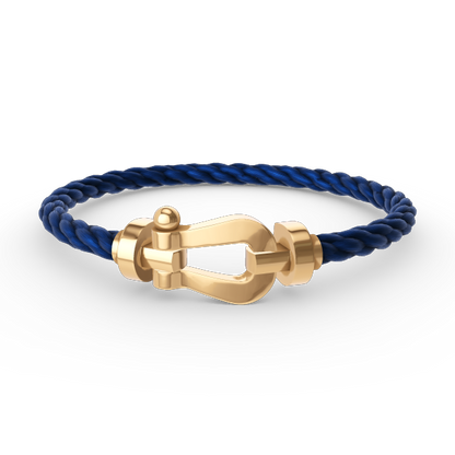 [Rosla]Force Horseshoe & Clover 5 Motifs Bracelet Stack Set
