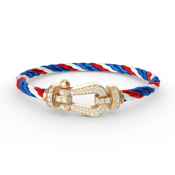 [Rosla]FORCE LARGE HORSESHOE FULL DIAMOND BRACELET GOLD