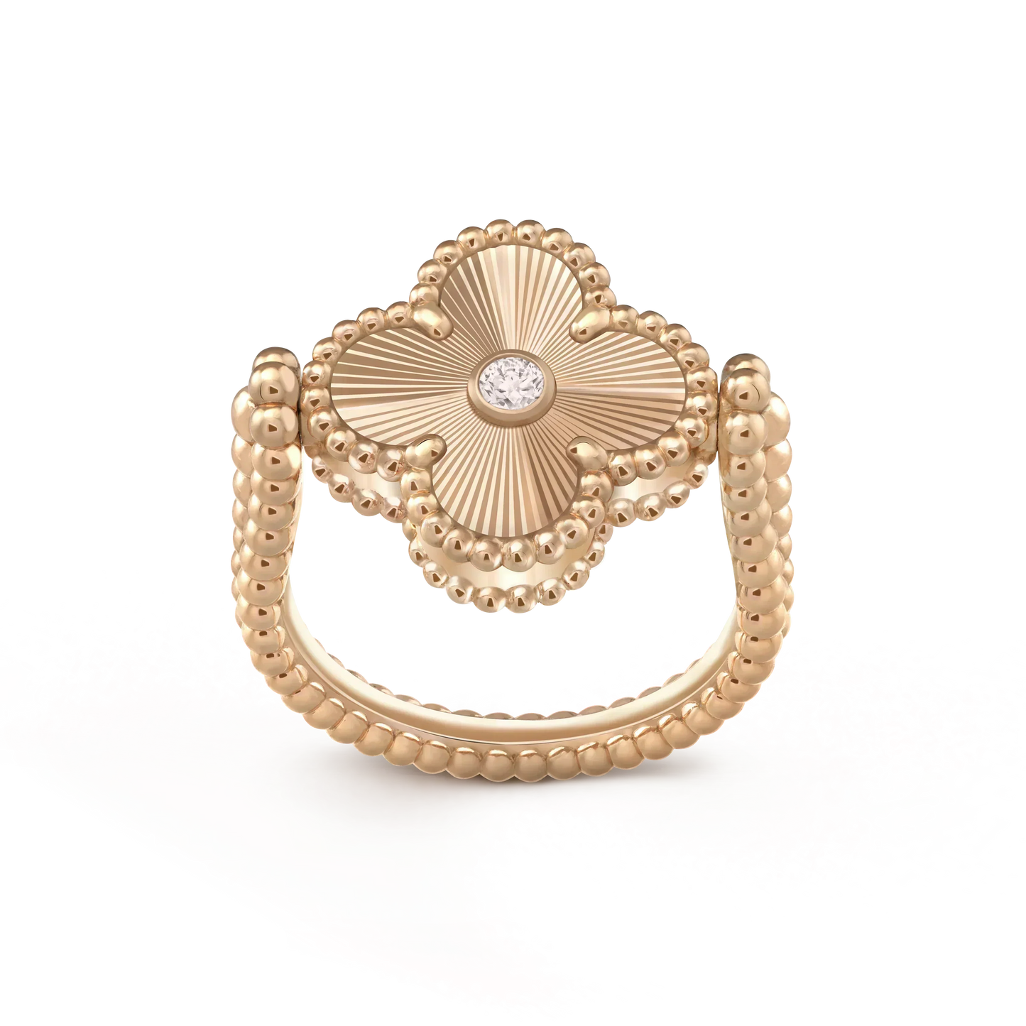 [Rosla]CLOVER RIVERSIBLE RING GOLD COLLECTION