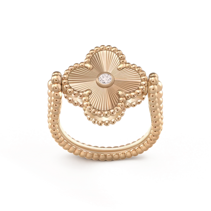 [Rosla]CLOVER RIVERSIBLE RING GOLD COLLECTION