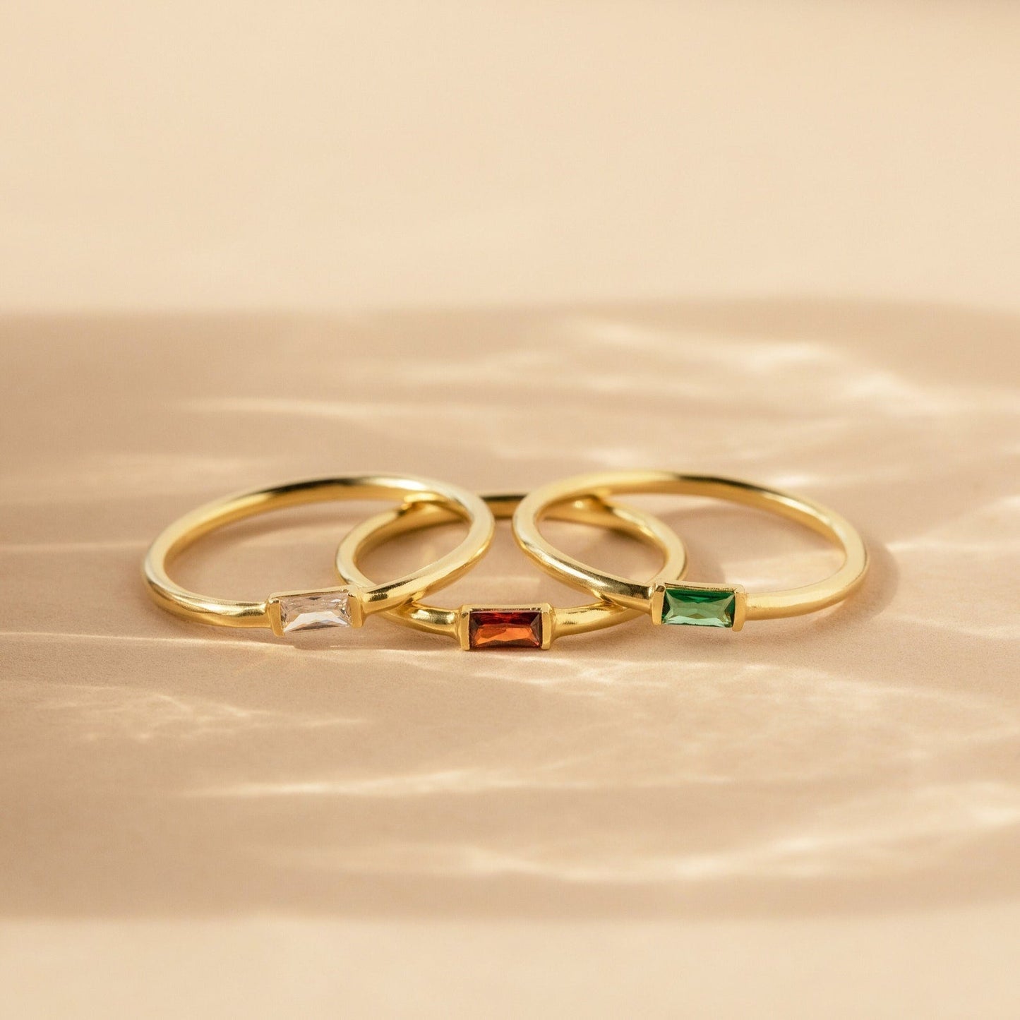 Baguette Birthstone Ring