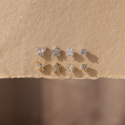 Pave Assortment Flat Back Set