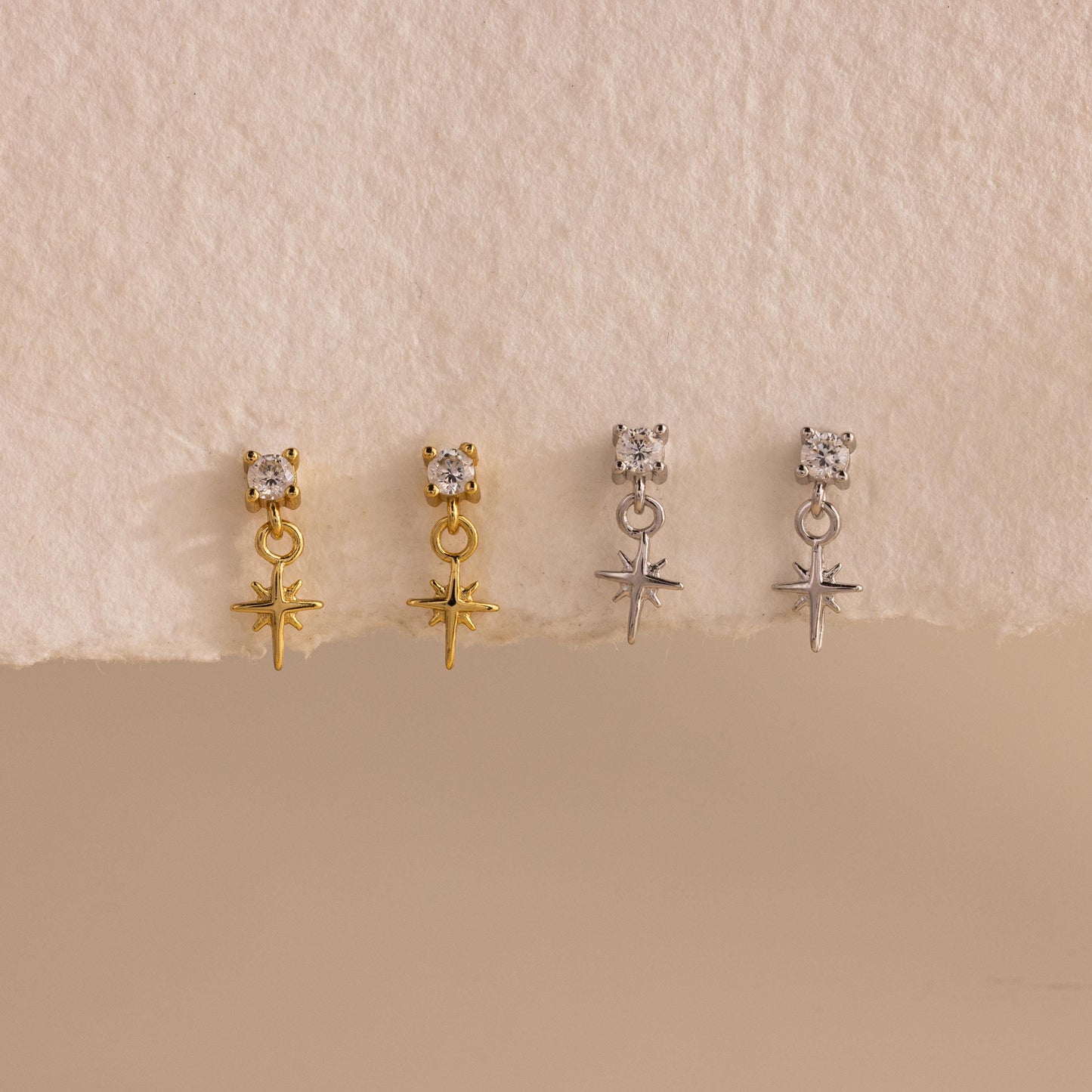 Diamond Star Flatback Studs
