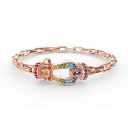 [Rosla]FORCE LARGE HORSESHOE CLASP  METAL BRACELET