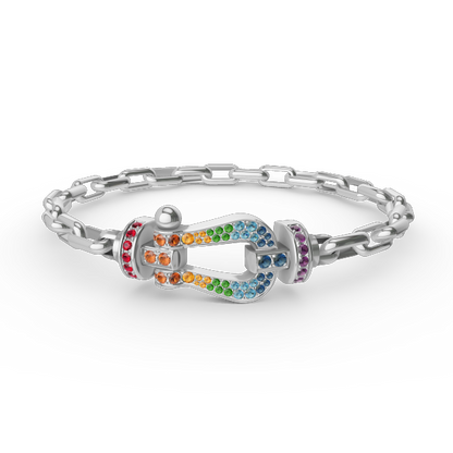 [Rosla]FORCE LARGE HORSESHOE CLASP  METAL BRACELET