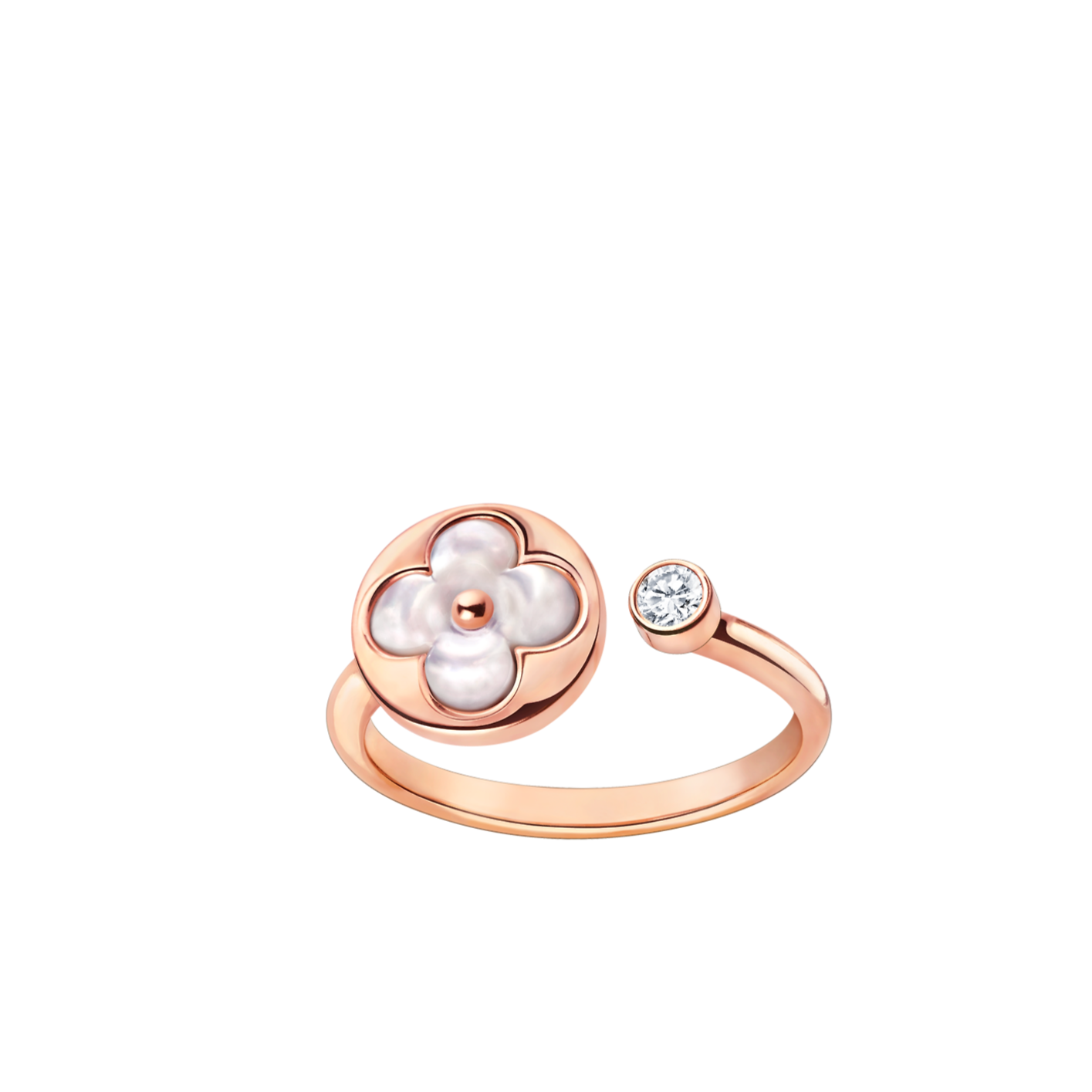 [Rosla]SUN 1 DIAMOND PINK MOP RING