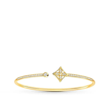 [Rosla]IDYLLE GOLD OPEN BRACELET DIAMOND PAVED