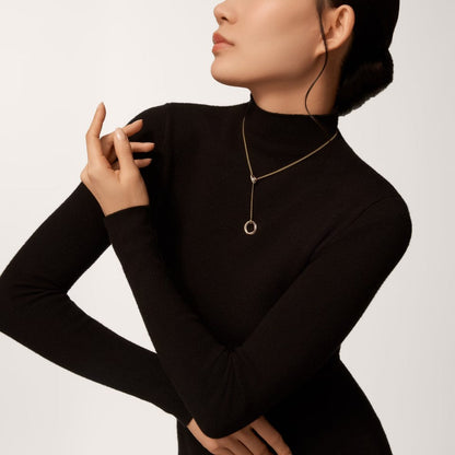 [Rosla]TRINITY DIAMONDS NECKLACE