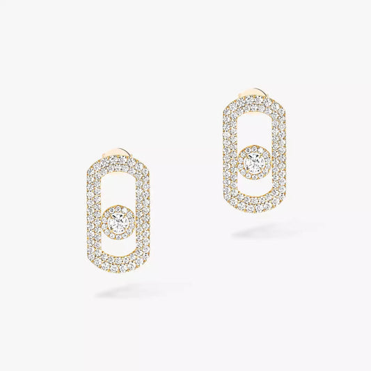 [Rosla]So Move Pave_-Set Diamond Earrings in Silver