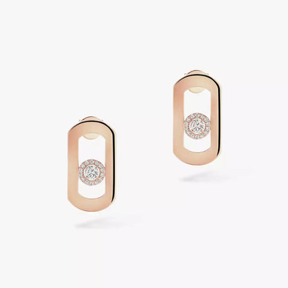 [Rosla]So Move Diamond Earrings in Yellow Gold