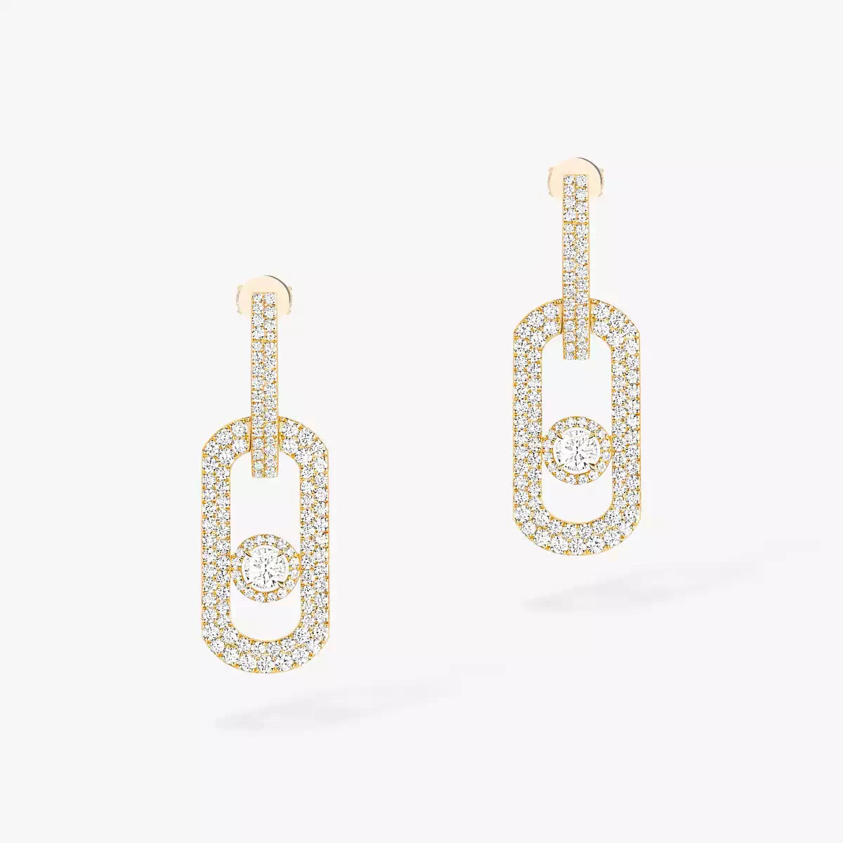 [Rosla]So Move XL Pave_-Set Diamond Pendant Earrings