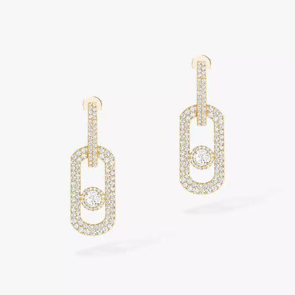 [Rosla]So Move XL Pave_-Set Diamond Pendant Earrings