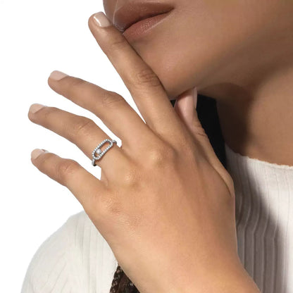 [Rosla]Move Uno Diamond Ring in Gold