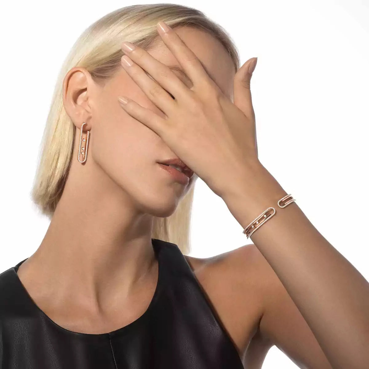 [Rosla]Diamond Pendant Earrings Move 10Th