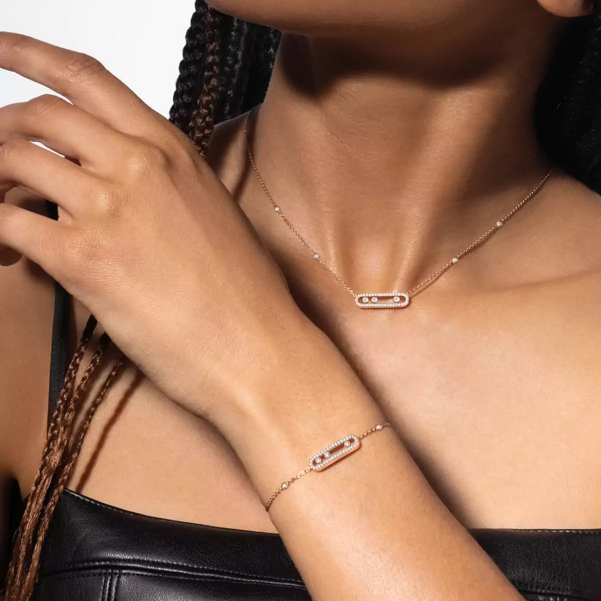 [Rosla]Pavé Baby Move Diamond Bracelet