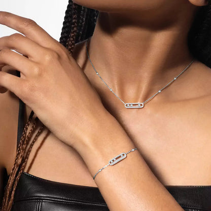 [Rosla]Pavé Baby Move Diamond Bracelet