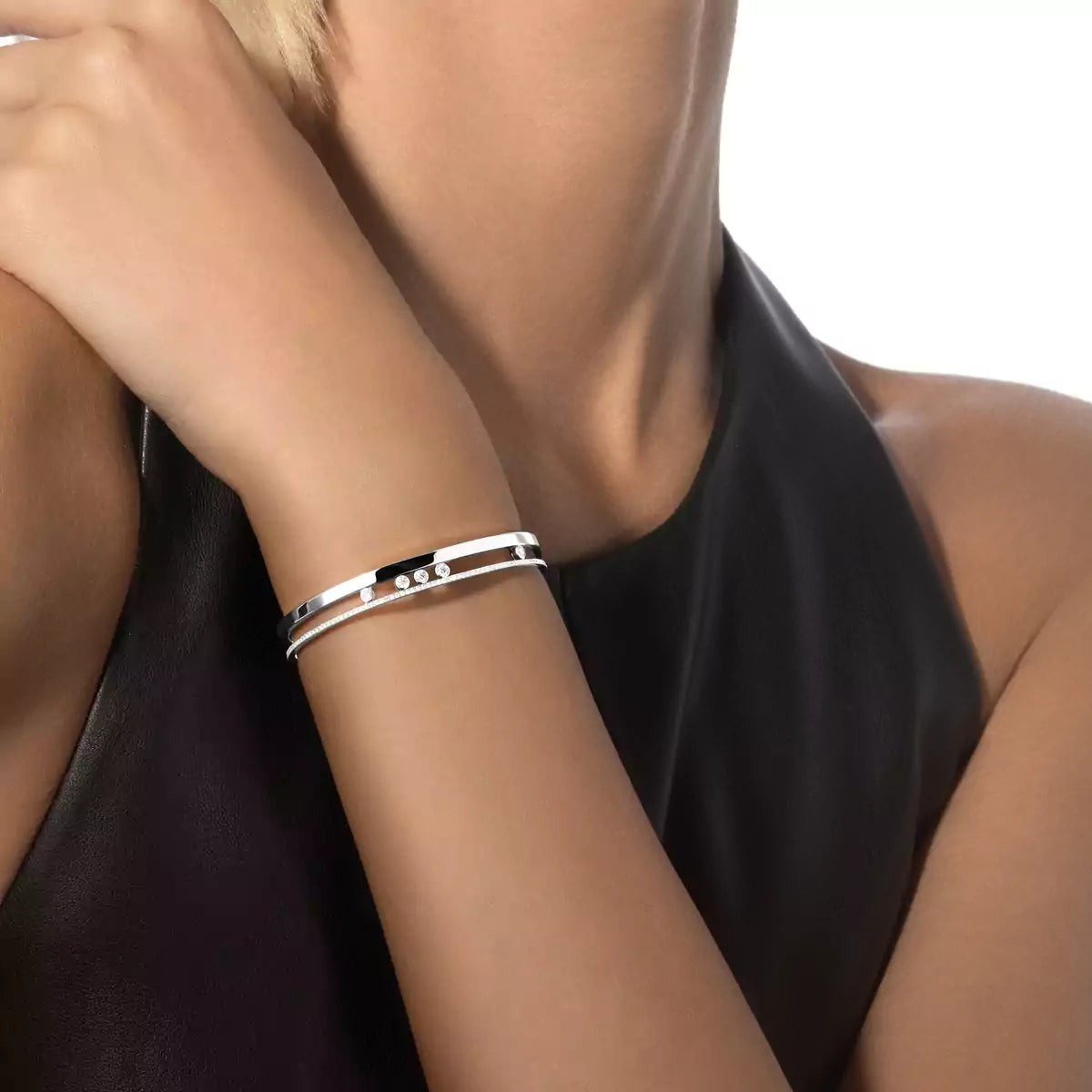 [Rosla]Move Romane Diamond Bangle Bracelet