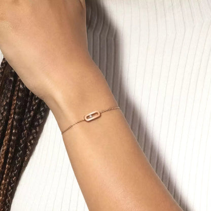 [Rosla]Move Uno Diamond Bracelet
