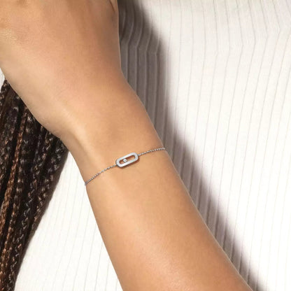 [Rosla]Move Uno Diamond Bracelet