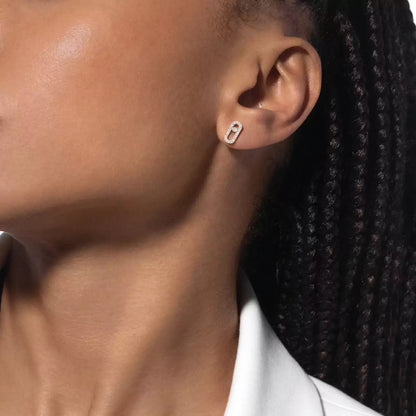[Rosla]Move Uno Diamond Earrings
