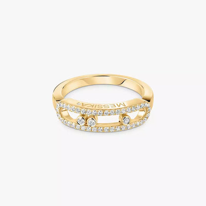 [Rosla] Baby Move Gold Diamond Pave_ Ring