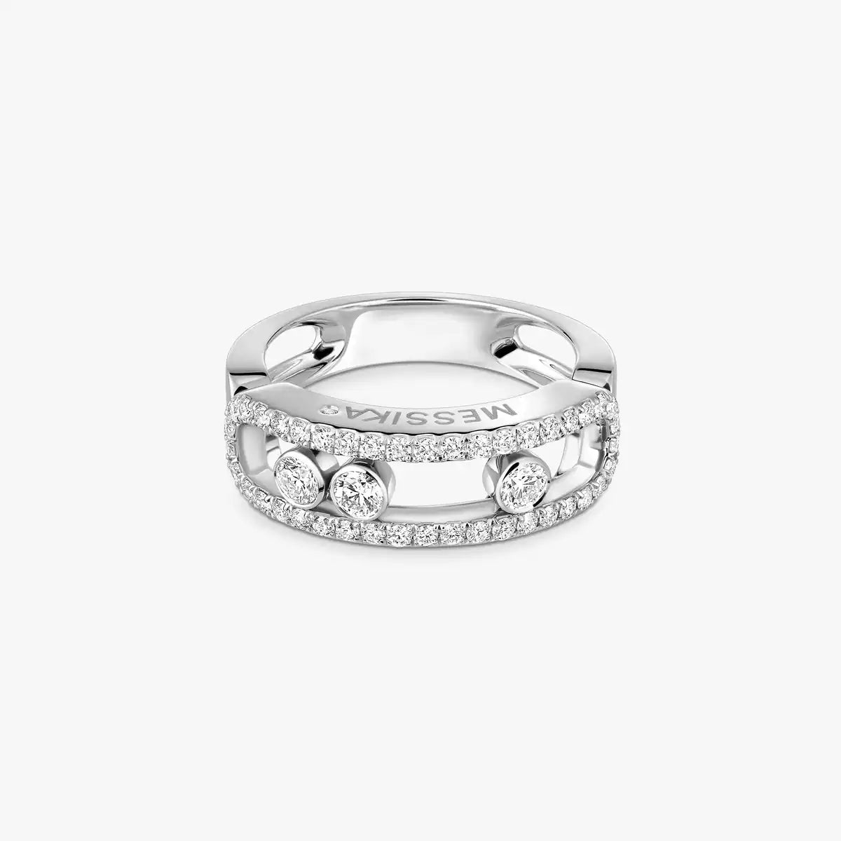 [Rosla] Move Gold Diamond Pave_ Ring