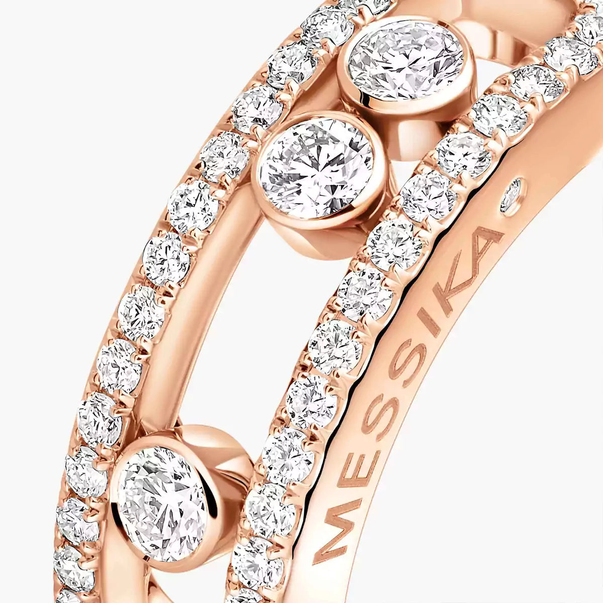 [Rosla] Move Gold Diamond Pave_ Ring