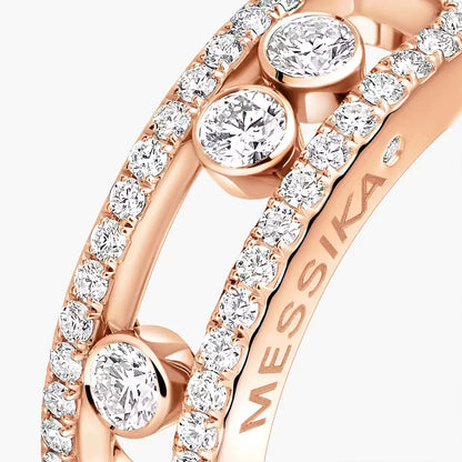 [Rosla] Move Gold Diamond Pave_ Ring