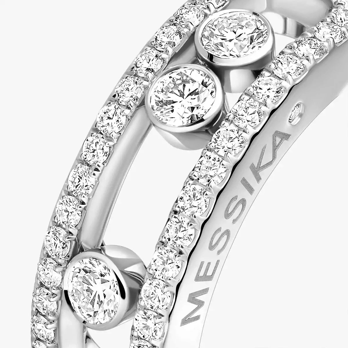 [Rosla] Move Gold Diamond Pave_ Ring