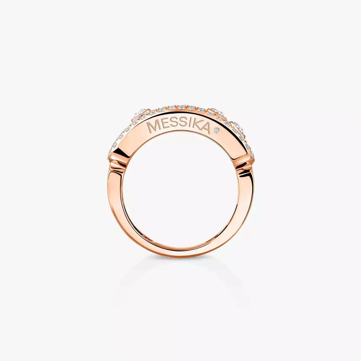 [Rosla] Move Gold Diamond Pave_ Ring