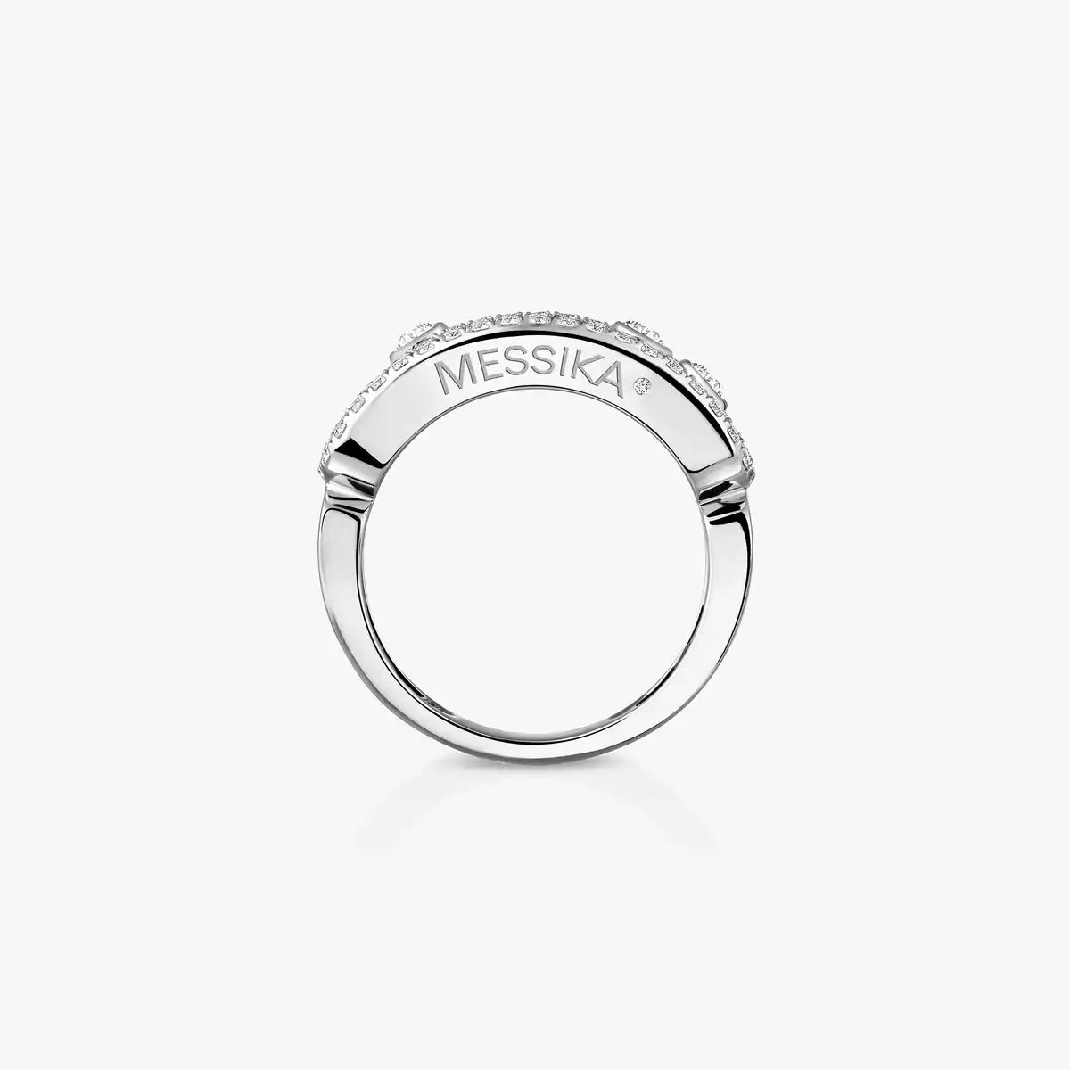 [Rosla] Move Gold Diamond Pave_ Ring