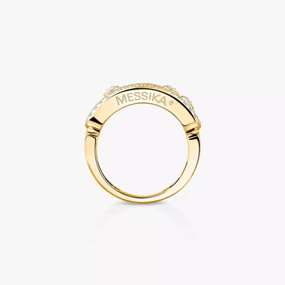 [Rosla] Move Gold Diamond Pave_ Ring