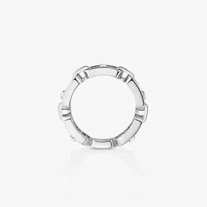 [Rosla]Move Link Pave_-Set Diamond Ring in Gold