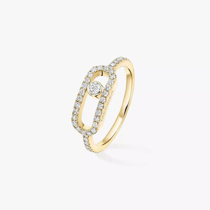 [Rosla]Move Uno Diamond Ring in Gold