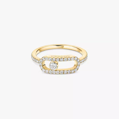 [Rosla]Move Uno Diamond Ring in Gold